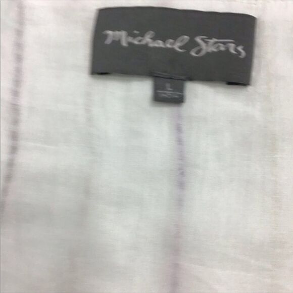 MICHAEL STARS BEACH STRIPE MIDI DRESS SIZE LARGE - Picture 4 of 10